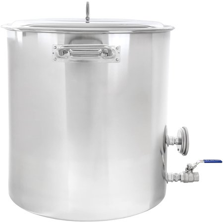 Concord Stainless Steel Home Brew Kettle Set, 120 Quart/ 30 Gal S5548S-BK